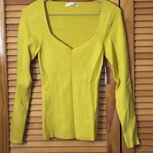 Anthropologie Yellow Sweetheart Sweater